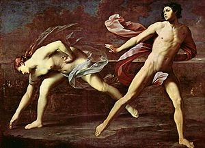 Atalanta en Hippomenes, deur Guido Reni, ca. 1622–25.